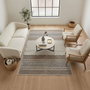 Conceptum Alfombra Woosonıl133 de Algodón, 50 x 80 cm, Beige, Marrón y Negro